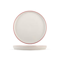 H&H Essence Red Service de Table En Porcelaine - Set de 18 Pcs