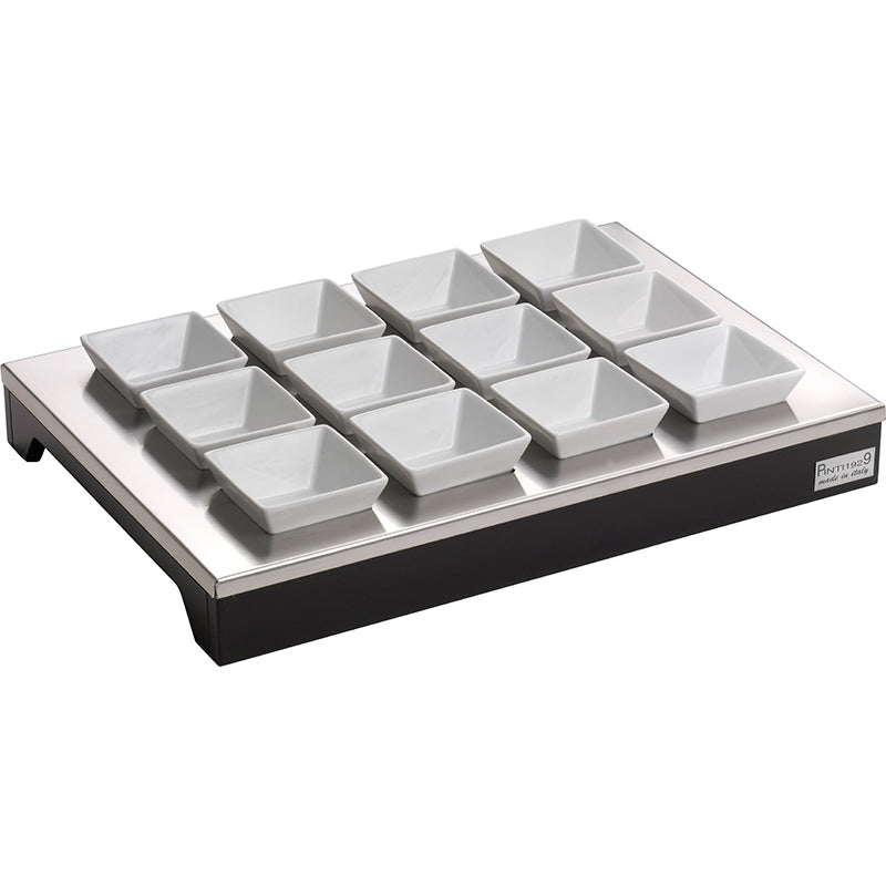 Pintinox Buffet Présentoir En Acier Inoxydable Porcelaine