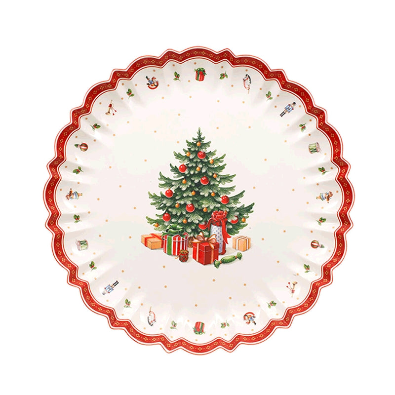 44 Cm Villeroy And Boch Toy S Delight Gedecoreerd kerst porselein middenstuk