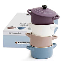 10 Cm Le Creuset Mini cocotte casserole ronde en grès vitrifié Set de 4 pz