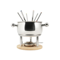 H&H Set fondue en acier inox 18/10 Set de 11 pcs