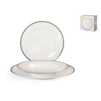 H&H Balmoral Service de Vaisselle en New Bone China - Lot de 18 Pcs