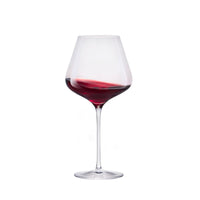 70 8 Cl Stolzle Lausitz Quatrophil Burgundy Red Wine Glass in Glass - Set of 6 Pieces