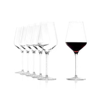 56 8 Cl Stolzle Lausitz Quatrophil Verre à Vin Rouge en Verre - Lot de 6 Pièces
