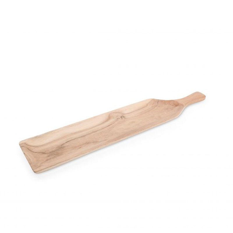 50X10 Cm Wood And Food Bandeja Rectangular con Asa en Madera