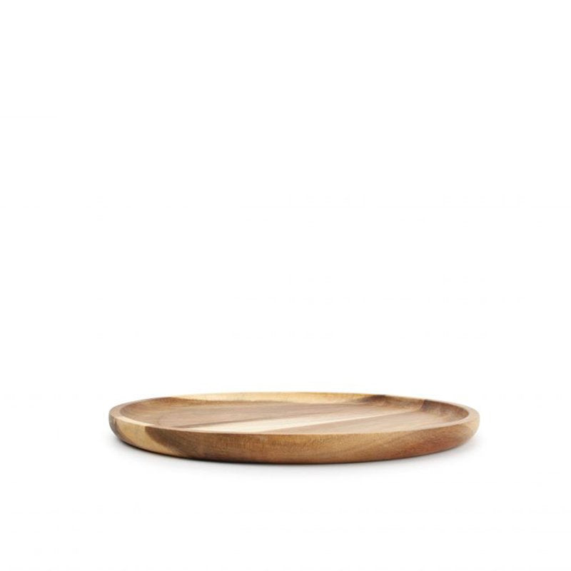 24 Cm Wood And Food Rond dienblad in hout