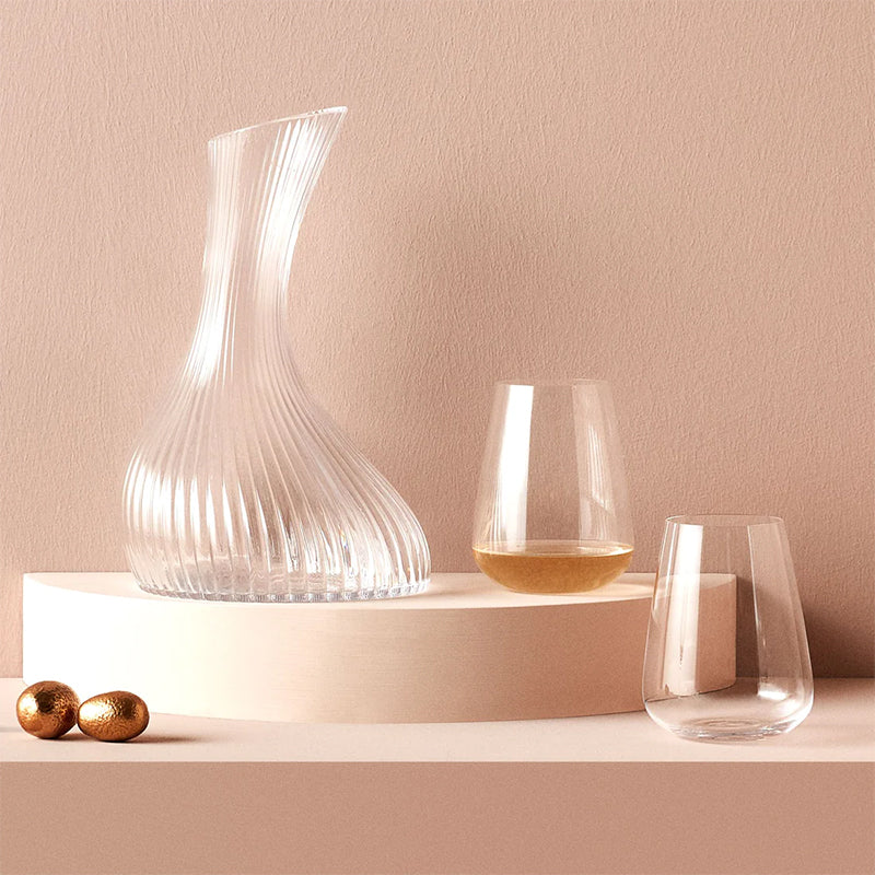 45 Cl Nude Steam Zero Waterglas van glas Set van 2 stuks