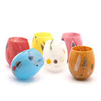 35 Cl Murano Polka Dot Water Glass in Glass - Set of 6 Pieces
