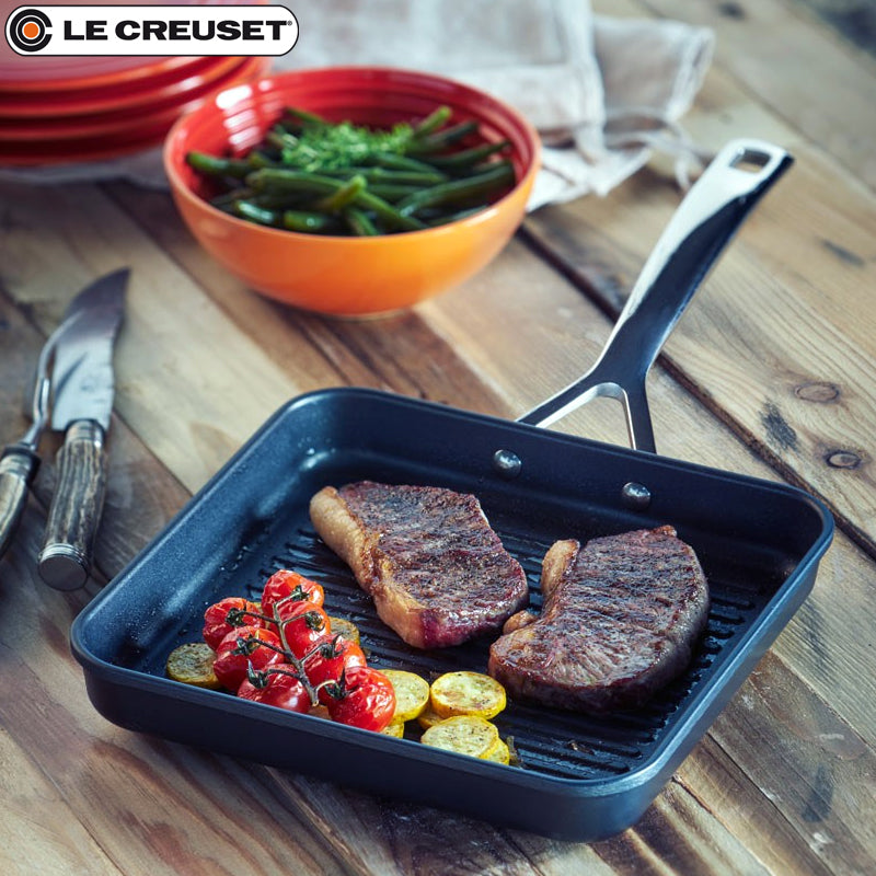Le Creuset Les Forgees Plancha Carrée En Aluminium Antiadhésive