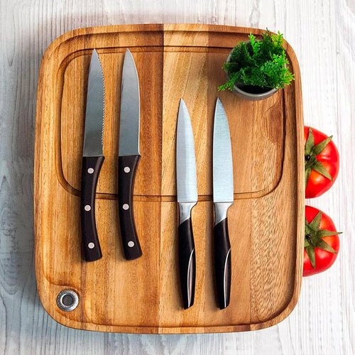 Abert Angus Steakmesser aus Edelstahl Set mit 4 Stück