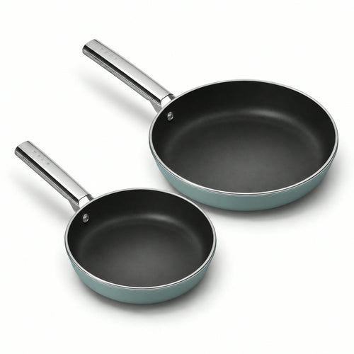 20-24 cm - Cookware Ceramic-Coated Aluminium Low Frying Pan Set - Set of 2