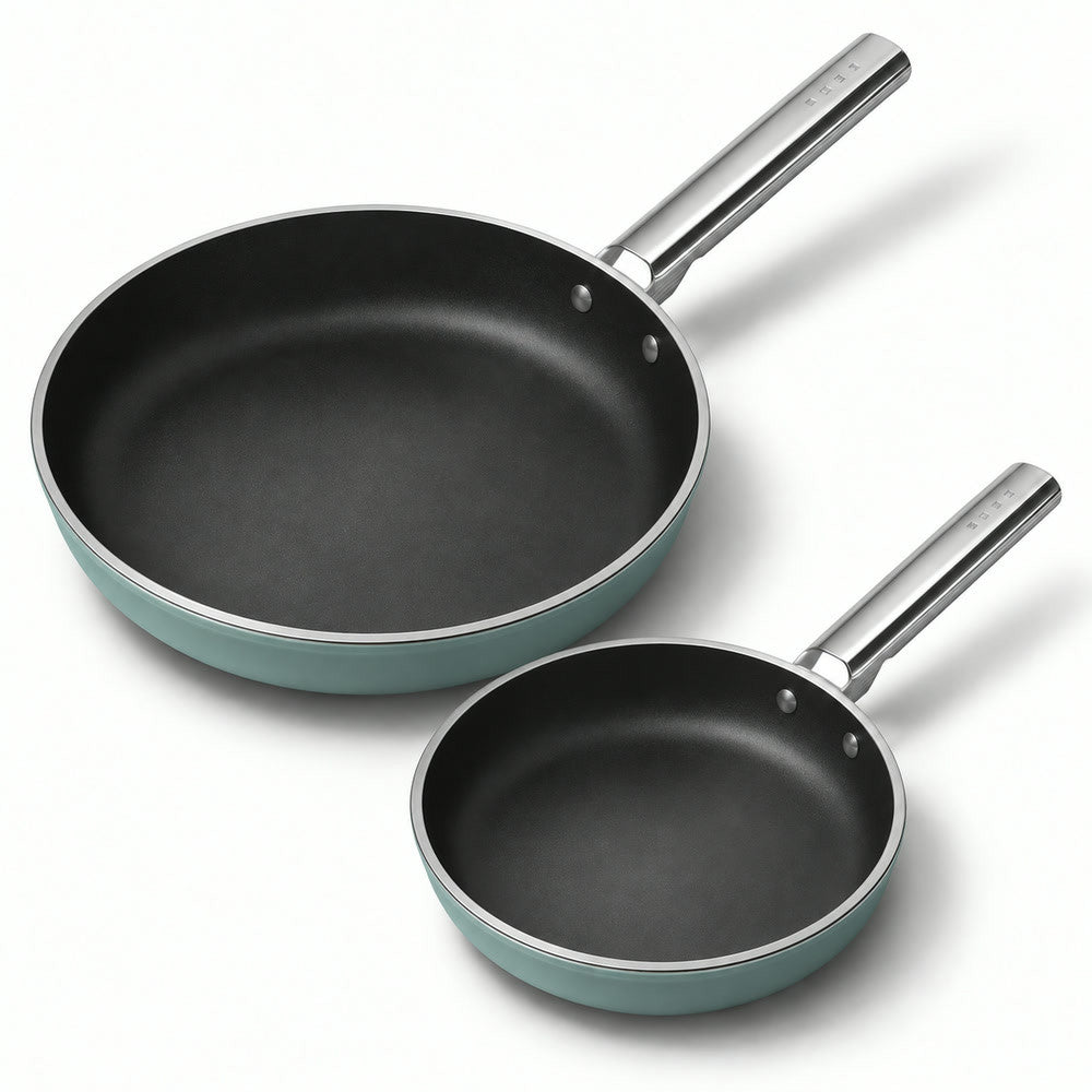20-28 cm - Cookware Set Lage Koekenpannen van Aluminium met Keramische Coating - Set van 2