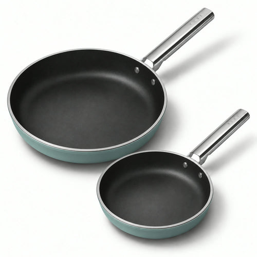 20-28 cm - Cookware Ceramic-Coated Aluminium Low Frying Pan Set - Set of 2