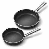 20-24 cm - Cookware Set Lage Koekenpannen van Aluminium met Keramische Coating - Set van 2