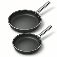 24-28 cm - Cookware Set Lage Koekenpannen van Aluminium met Keramische Coating - Set van 2