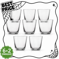 NUDE Savage Verres à Eau 26 cl - 6 + 2 Offerts