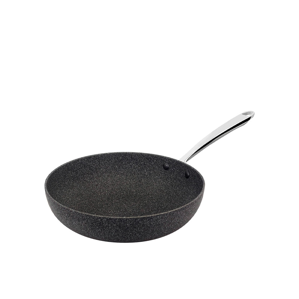 Agnelli Sharkskin 3mm High Tapered Non-Stick Frying Pan with 1907 Stainless Handle