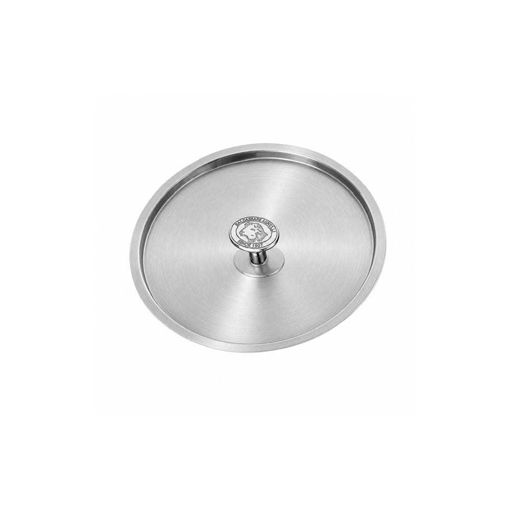Alu-Inox 3-Laags Deksel van Aluminium met Knop in Roestvrij Staal