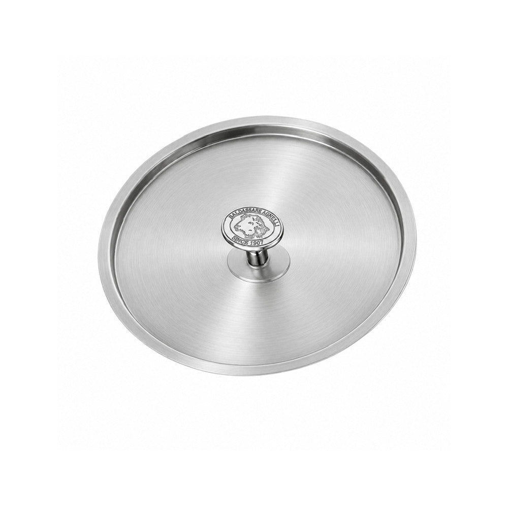 Alu-Inox 3-Laags Deksel van Aluminium met Knop in Roestvrij Staal