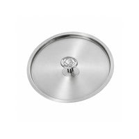 Alu-Inox 3-Laags Deksel van Aluminium met Knop in Roestvrij Staal