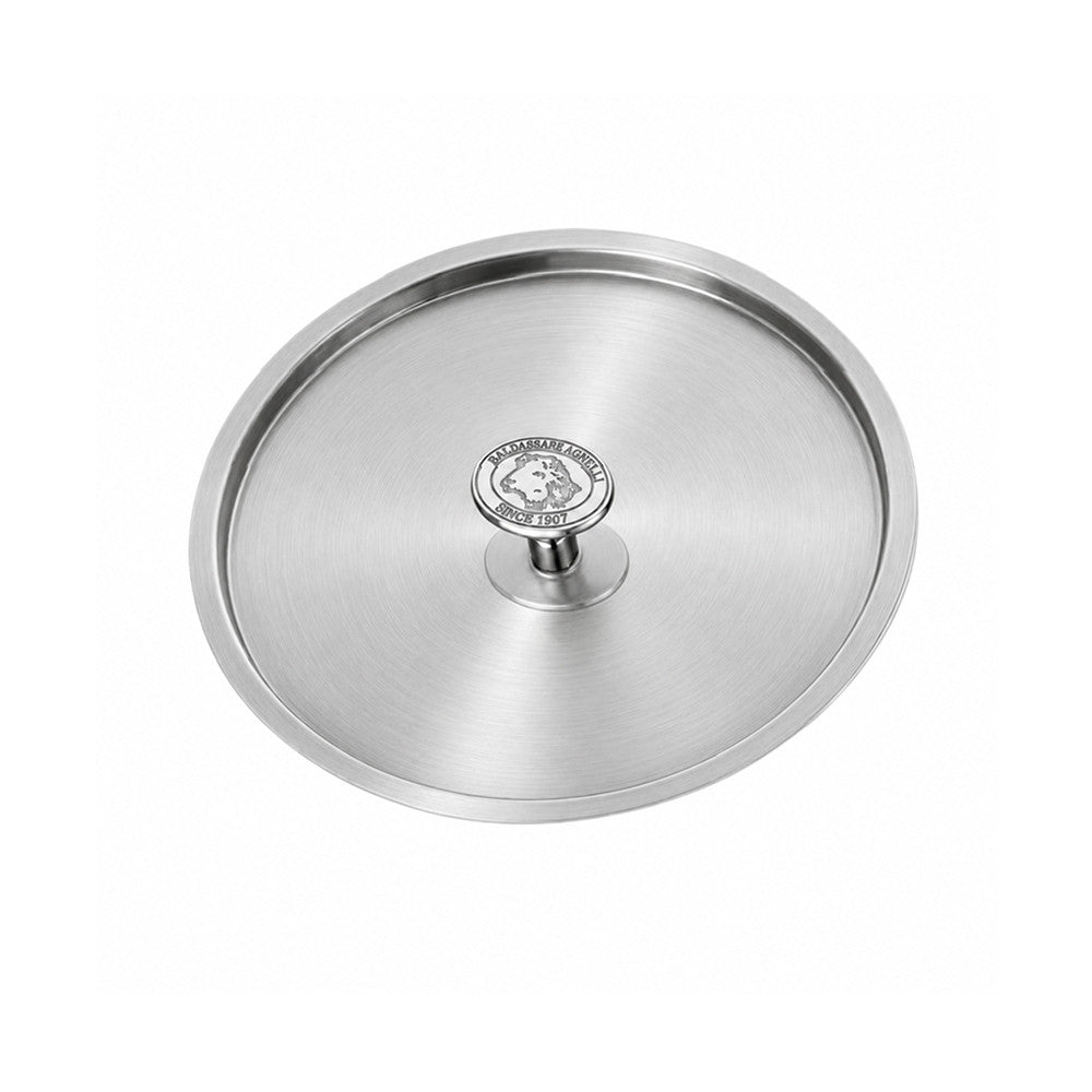Alu-Inox 3-Laags Deksel van Aluminium met Knop in Roestvrij Staal