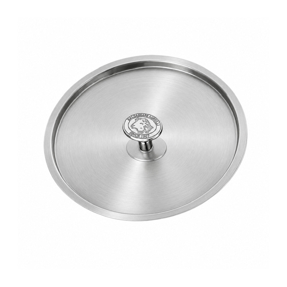 Alu-Inox 3-Laags Deksel van Aluminium met Knop in Roestvrij Staal