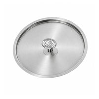 Alu-Inox 3-Laags Deksel van Aluminium met Knop in Roestvrij Staal