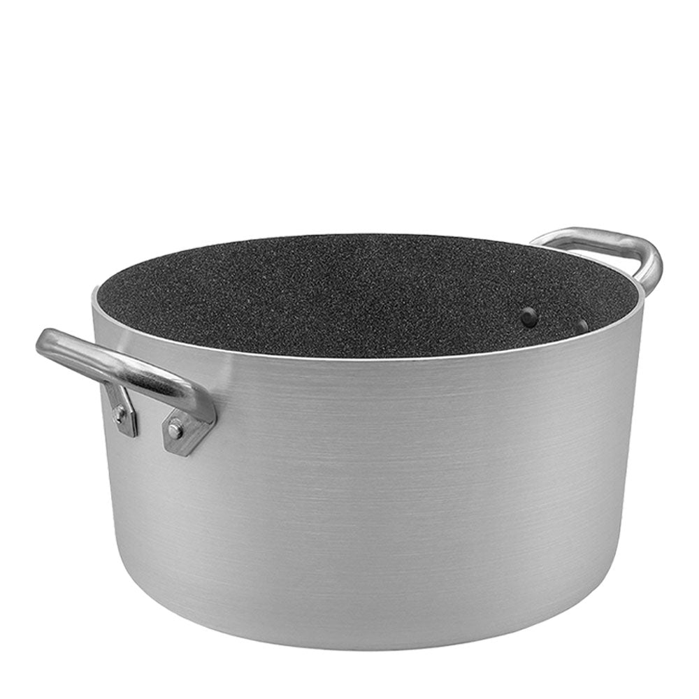 Agnelli SharkSkin Cacerola Alta En Aluminio Antiadherente Con 2 Asas En Acero Inoxidable