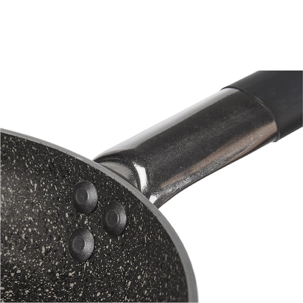Agnelli Effetto Pietra sartén baja acampanada antiadherente Infinity en aluminio con mango Cool