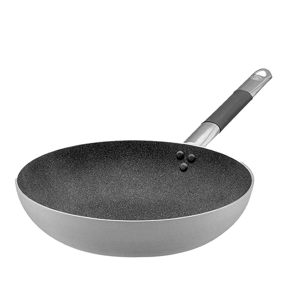 Agnelli SharkSkin Sartén Alta Cónica En Aluminio Antiadherente Con Mango Cool En Acero Inoxidable