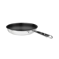 Agnelli Non-Stick Alu-Inox Sartén Baja con Antiadherente Sharkskin en Aluminio con Mango de Acero Inoxidable