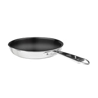 Agnelli Non-Stick Alu-Inox Sartén Baja con Antiadherente Sharkskin en Aluminio con Mango de Acero Inoxidable