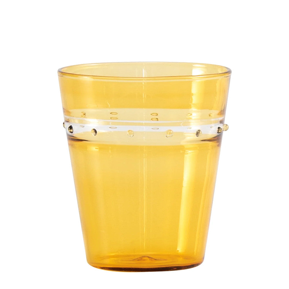 30 cl - Zafferano A Pallini vaso tumbler de agua hecho a mano de vidrio borosilicato - Set de 4 pz