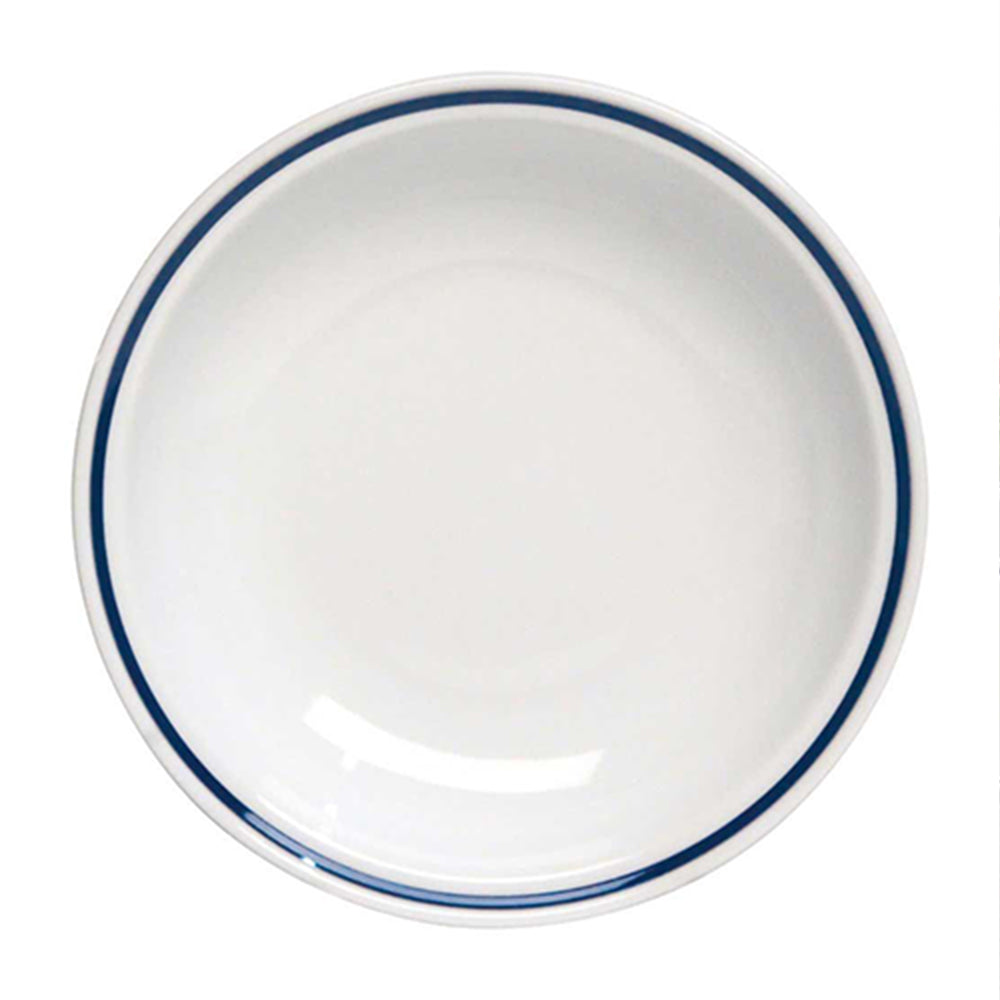 21 cm - Tognana AZ plato hondo porcelana blanca con filo azul set 12 uds