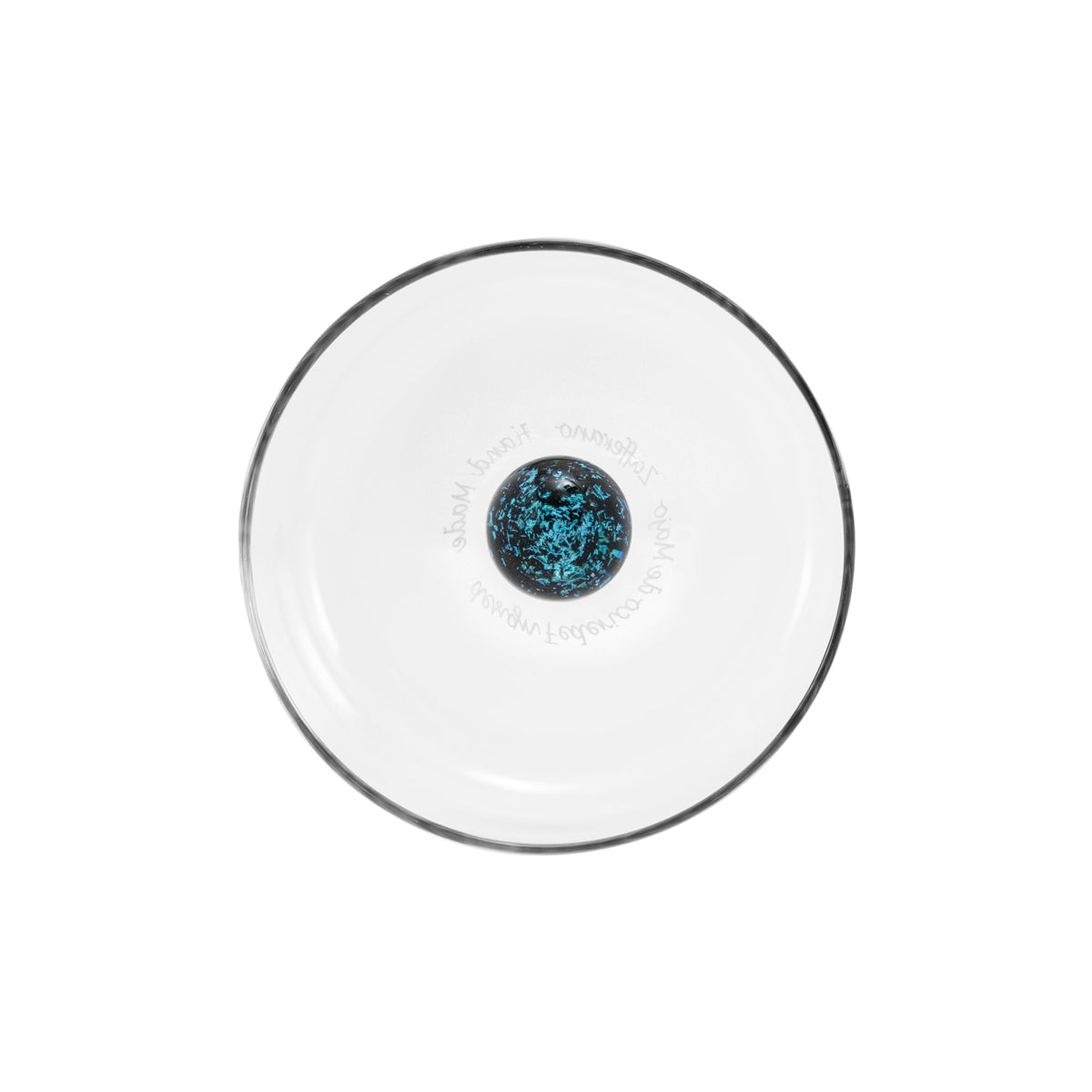 44 cl - Zafferano Bilia Caleido Bicchiere Acqua Fatto a Mano In Vetro Borosilicato Set 4 Pz