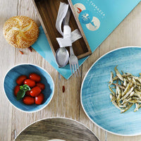 12.5 cm - Tognana B-Rush Plato de Postre Drop en Porcelana - Set de 6 Pzs