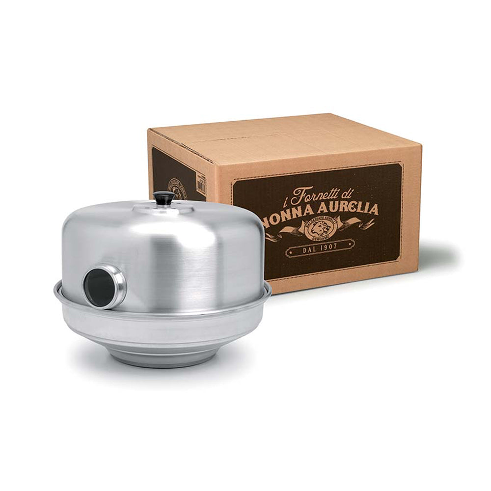 Agnelli Nonna Aurelia Estense Oven in Aluminum Flame Spreader and Cake Pans Included