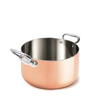 Agnelli Copper4 Cacerola alta inducción con 2 asas