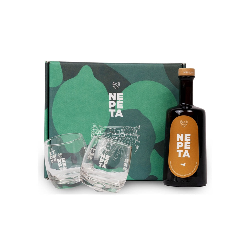 Nepeta Gift Box Amaro di Sicilia with 2 glasses 0.50 L - Nepeta