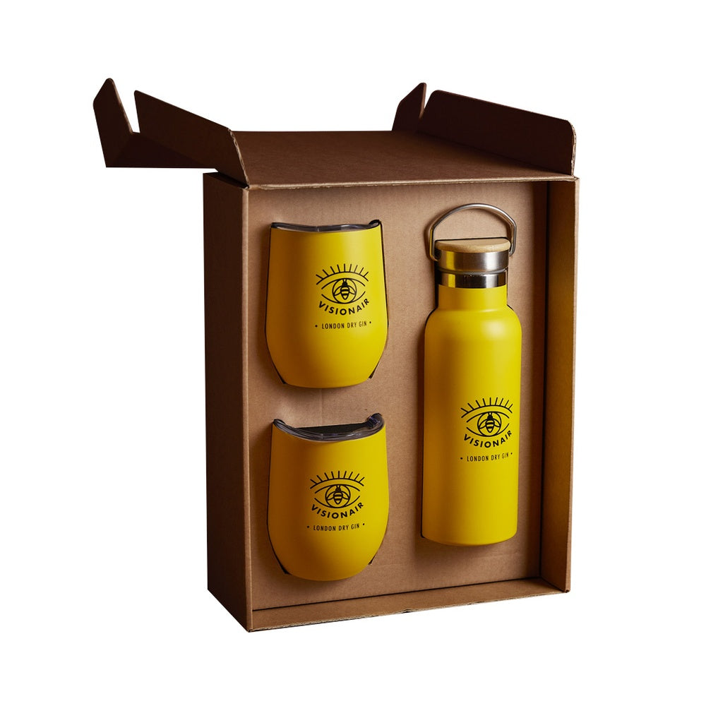 Visionair Gift Box London Dry Gin mit 2 Thermogläsern 0.50 L - Visionairgin