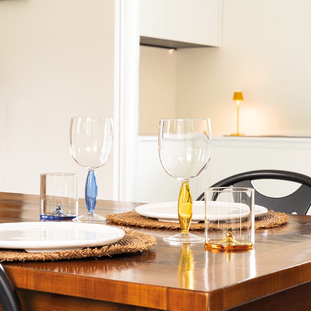 27 cl - Zafferano Dorici copa de vino blanco en vidrio - set 4 piezas