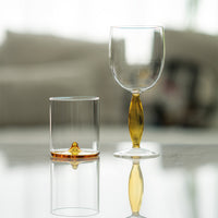 34.5 cl - Zafferano Discobolo Bicchiere Acqua In Vetro Set 4 Pz