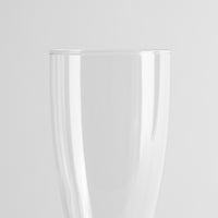 transparent double-walled glass tumbler, cylindrical shape, uniform white background