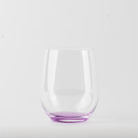 Verre transparent en verre avec lavender gradient base sur fsurd blanc.