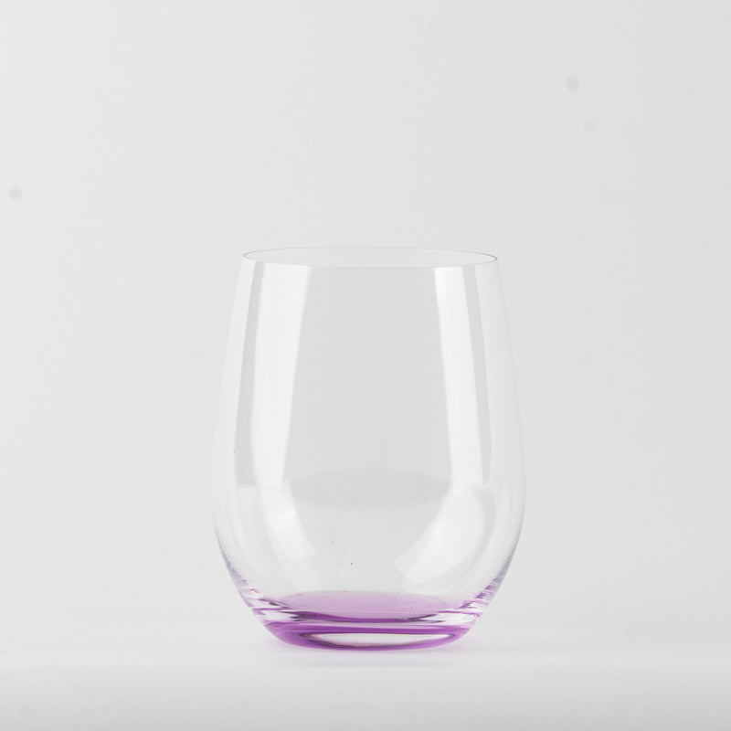 Verre transparent en verre avec lavender gradient base sur fsurd blanc.