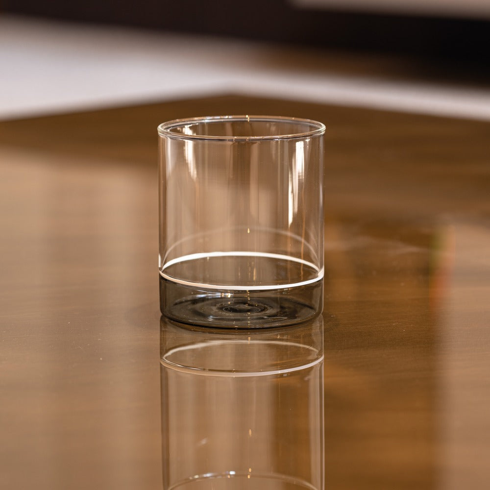 44 cl - Zafferano Filo Bianco Verre tumbler à eau en verre borosilicaté Set de 4 pz