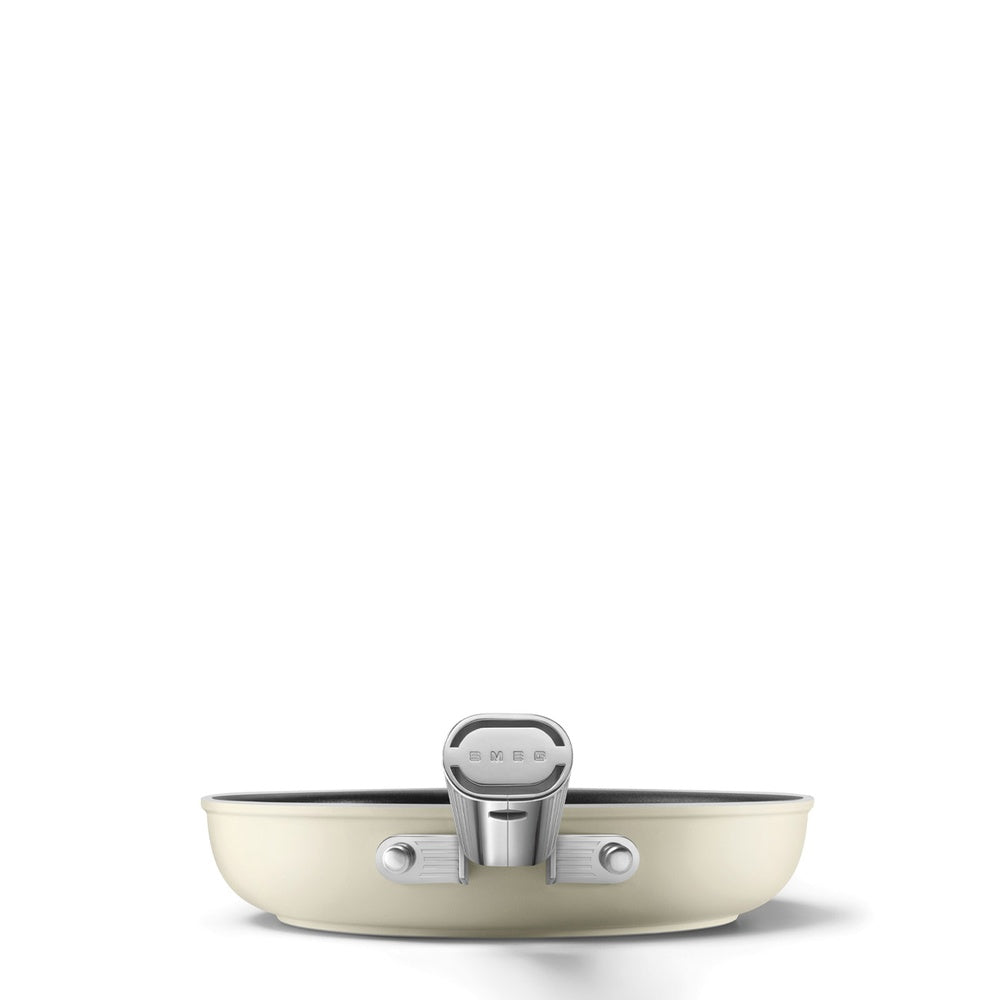 Smeg Cookware non-stick ceramic shallow pan in aluminum