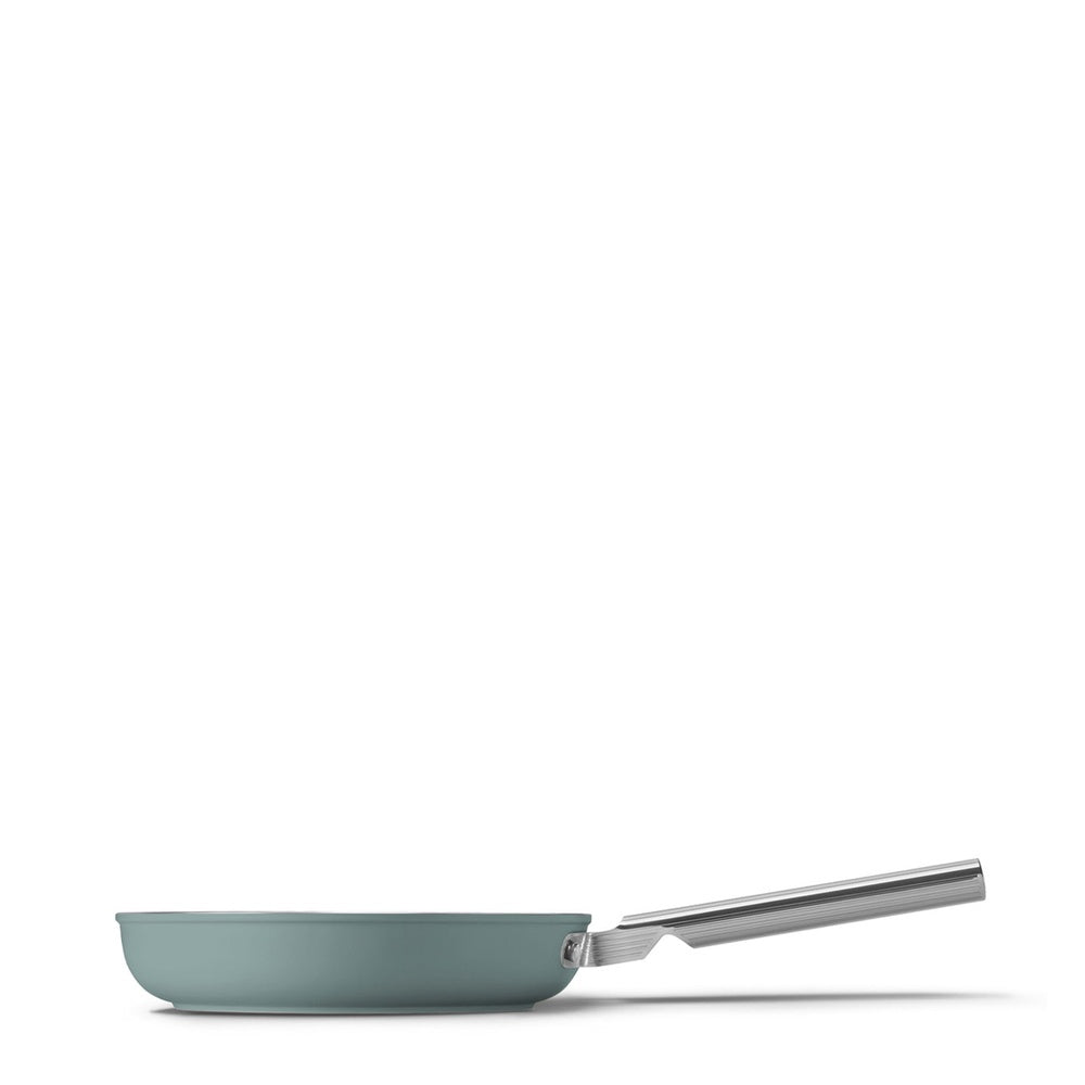 Smeg Cookware non-stick ceramic shallow pan in aluminum