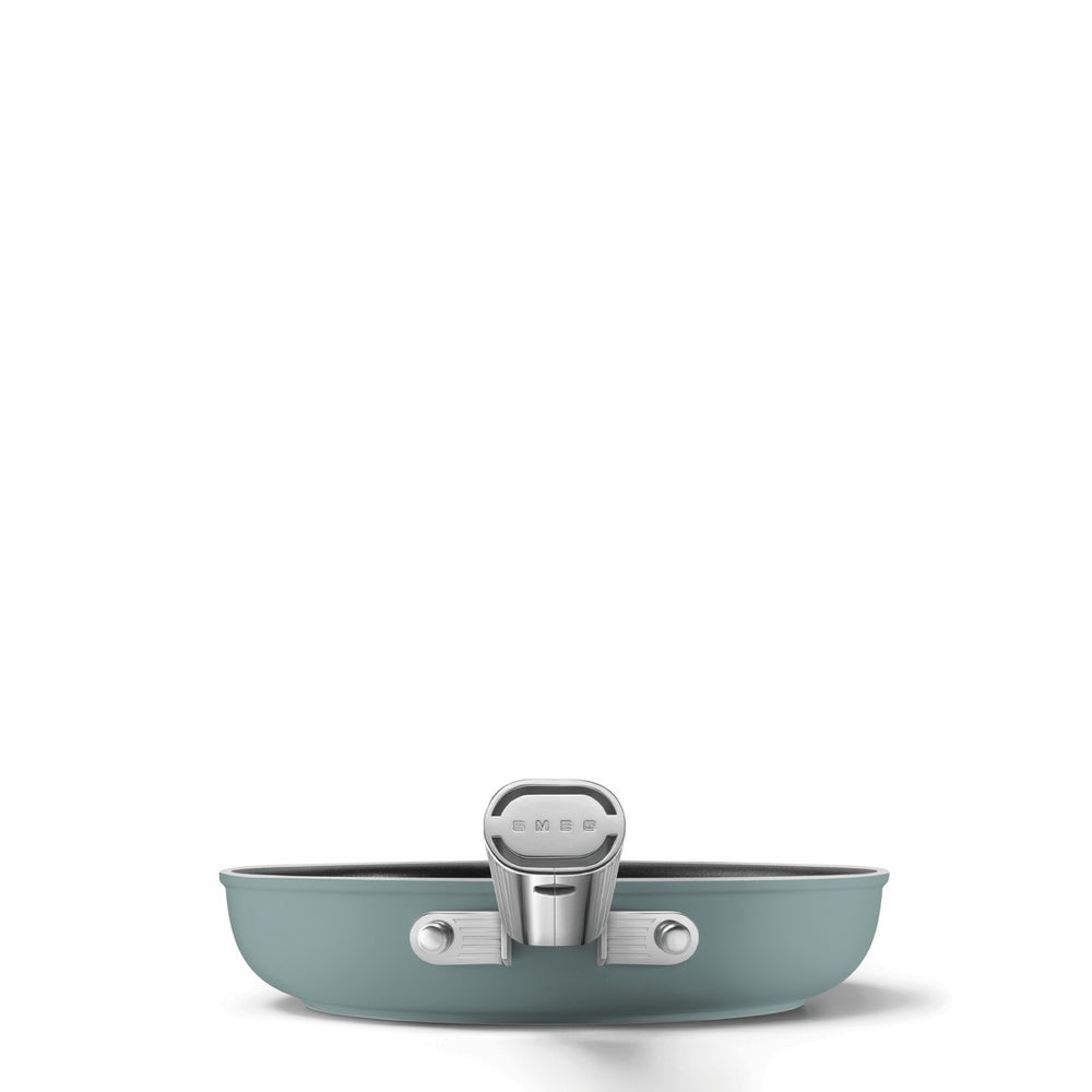 Smeg Cookware non-stick ceramic shallow pan in aluminum