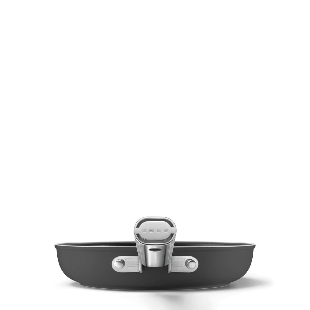 Smeg Cookware non-stick ceramic shallow pan in aluminum